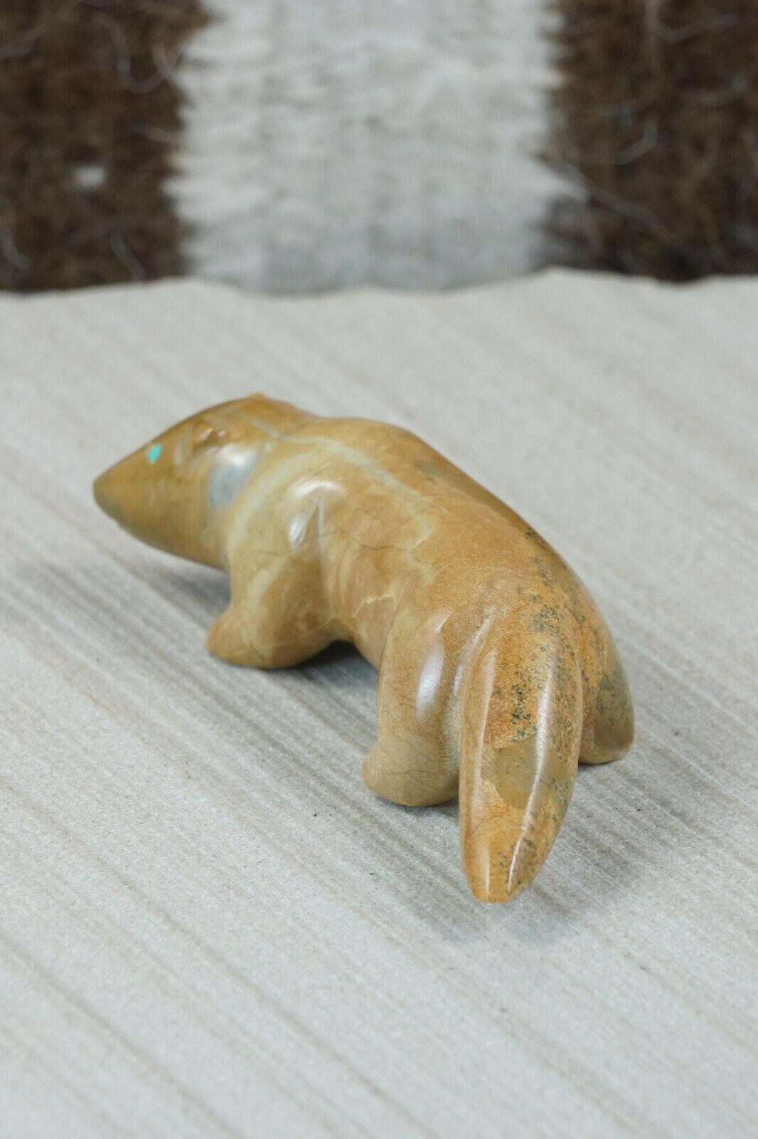 Mole Zuni Fetish Carving - Enrike Leekya