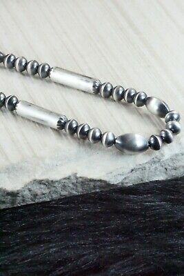 Sterling Silver Navajo Pearl Necklace - Presley Haley