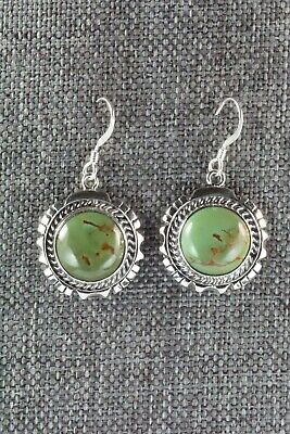 Turquoise & Sterling Silver Earrings - Amos Begay