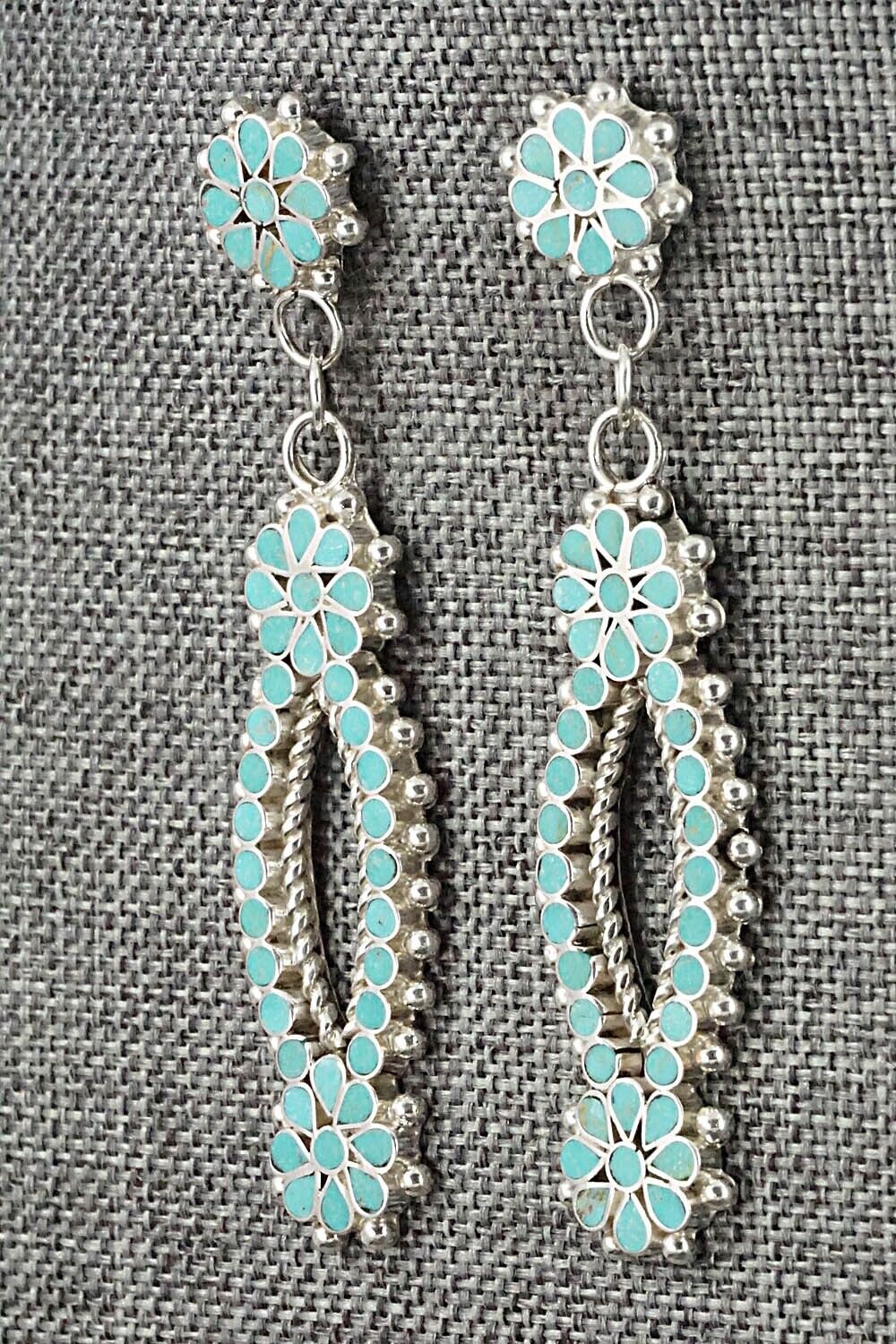 Turquoise & Sterling Silver Earrings - Michelle Peina