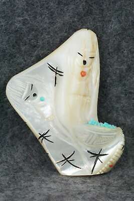 Corn Maiden Zuni Fetish Carving - Sandra Quandelacy