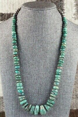 Turquoise & Sterling Silver Necklace - Navajo