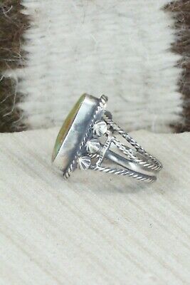 Turquoise & Sterling Silver Ring - Samuel Yellowhair - Size 5.5
