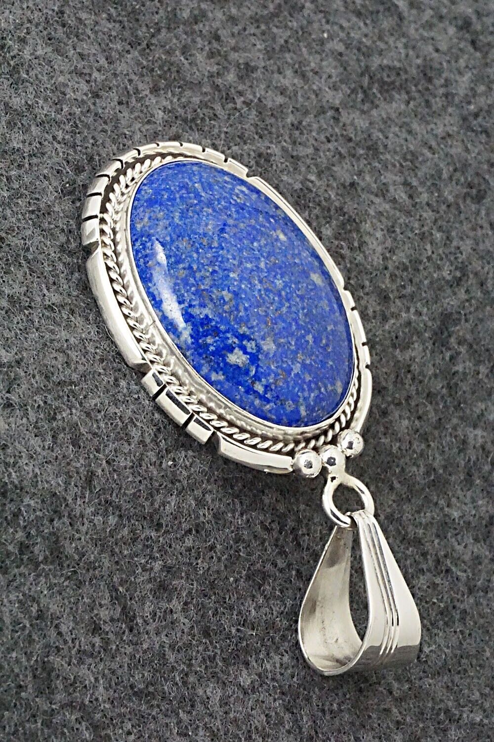 Lapis & Sterling Silver Pendant - Samuel Yellowhair