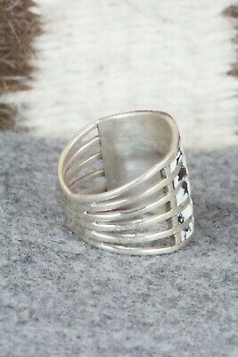 White Buffalo & Sterling Silver Ring - Andrew Enrico - Size 7.5