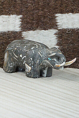 Elephant Zuni Fetish Carving - Brian K. Laate