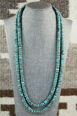 Turquoise & Sterling Silver Necklace - Navajo