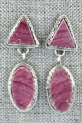 Spiny Oyster & Sterling Silver Earrings - Selina Warner