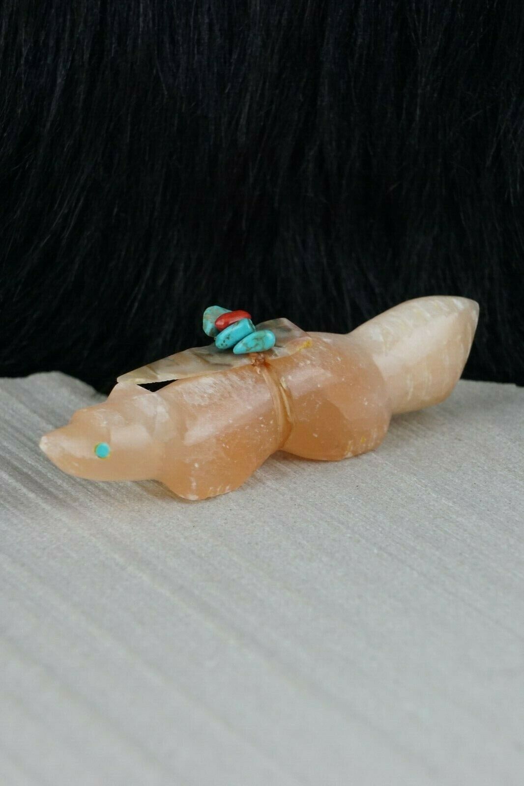 Wolf Zuni Fetish Carving - Lena Boone - High Lonesome Trading