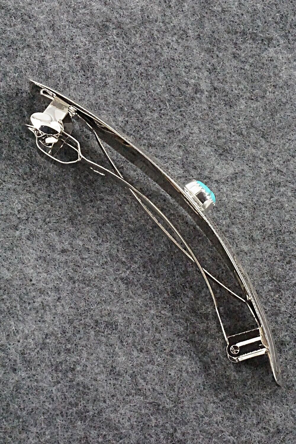 Turquoise & Sterling Silver Hair Barrette - Jolene Begay