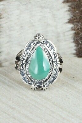 Turquoise & Sterling Silver Ring - Irvin Tsosie - Size 7