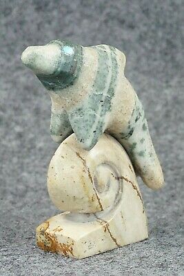 Dolphin Zuni Fetish Carving - Justin Natewa