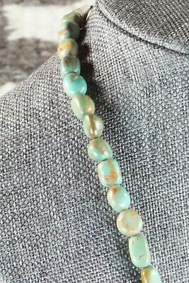 Turquoise & Sterling Silver Necklace - Navajo