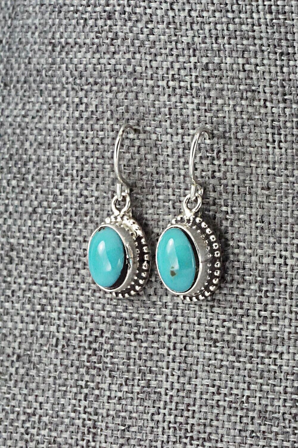 Turquoise & Sterling Silver Earrings - Rosemary Saunders
