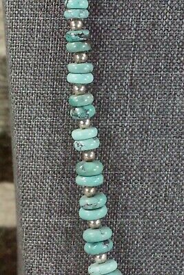Turquoise & Sterling Silver Necklace - Navajo