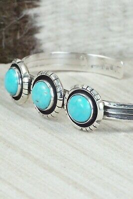 Turquoise & Sterling Silver Bracelet - Amos Begay