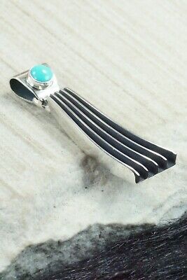 Turquoise & Sterling Silver Pendant - James Bahe