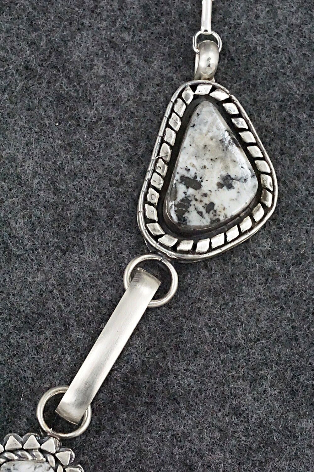 White Buffalo & Sterling Silver Necklace - Mike Smith