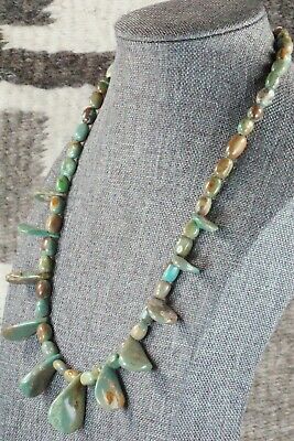 Turquoise & Sterling Silver Necklace - Navajo