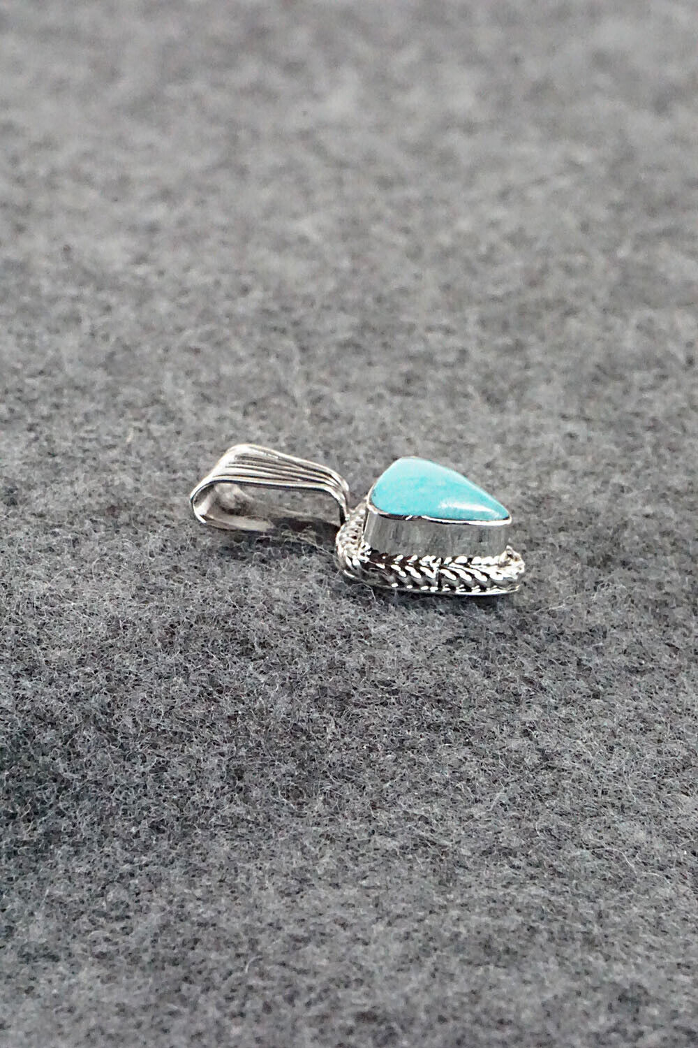 Turquoise and Sterling Silver Pendant - Sadie Jim