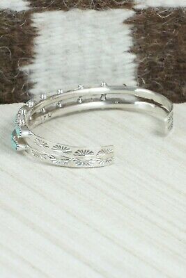 Turquoise & Sterling Silver Bracelet - Murray Hannaweeka