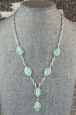 Turquoise & Sterling Silver Necklace - Jan Mariano