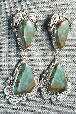 Turquoise and Sterling Silver Earrings - Ella Linkin
