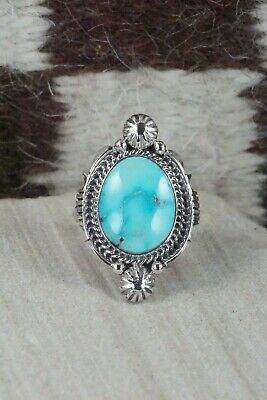 Turquoise & Sterling Silver Ring - Daniel Benally - Size 7.75