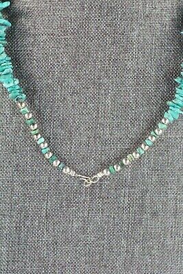 Turquoise & Sterling Silver Necklace - Navajo