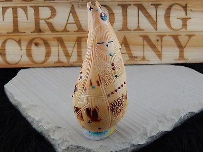 Corn Maiden Zuni Fetish Carving - Stuart Quandelacy - High Lonesome Trading