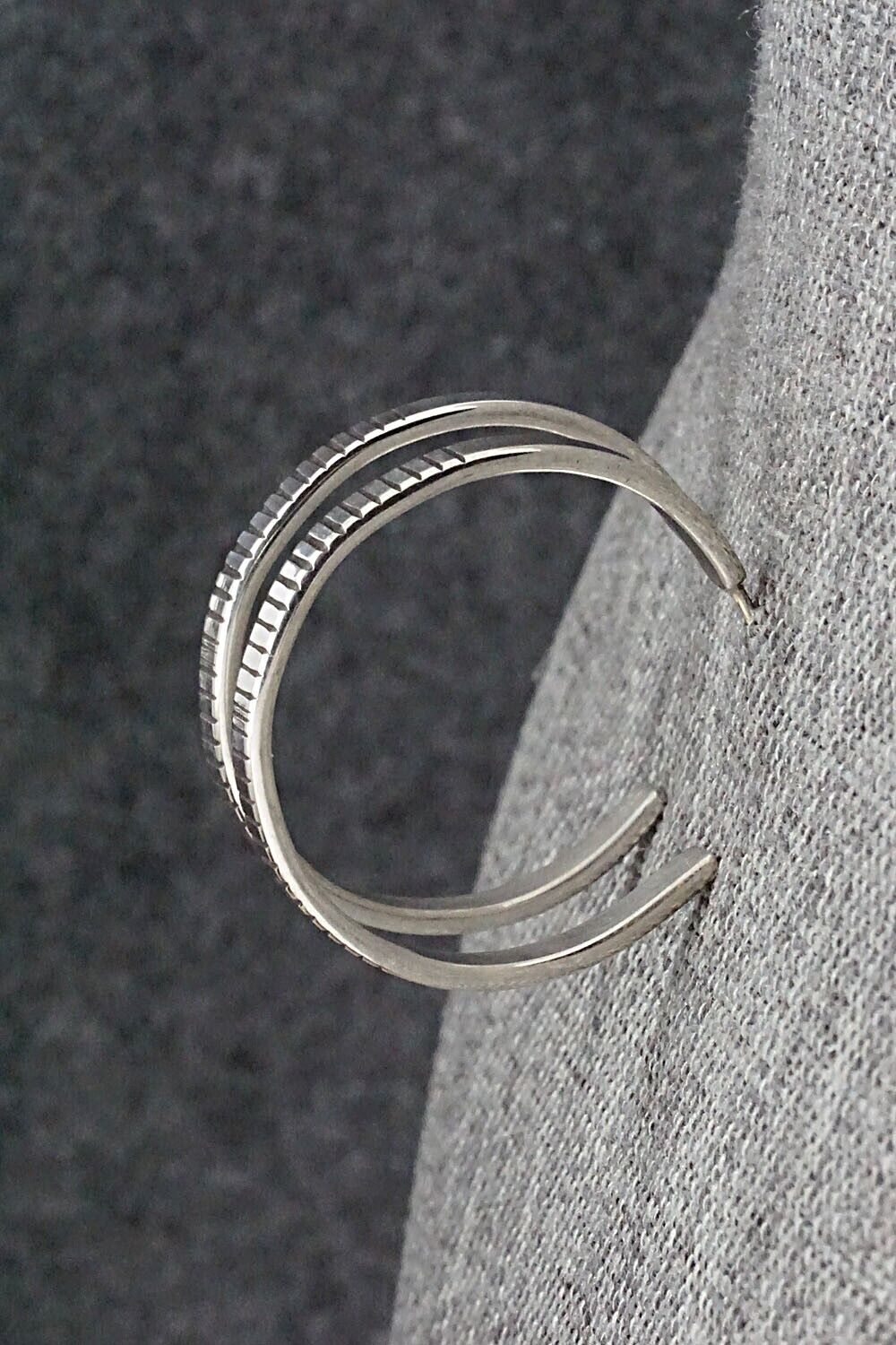 Sterling Silver Hoop Earrings - Elaine Tahe