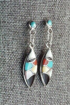 Multi Stone & Sterling Silver Earrings - Danny Seoutewa