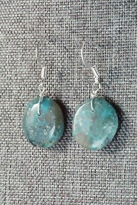 Turquoise & Sterling Silver Earrings - Joann Garcia - High Lonesome Trading