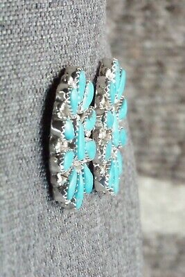 Turquoise & Sterling Silver Earrings - Alicia Wilson