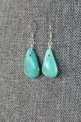 Navajo Turquoise and Sterling Silver Earrings - Native American - High Lonesome Trading