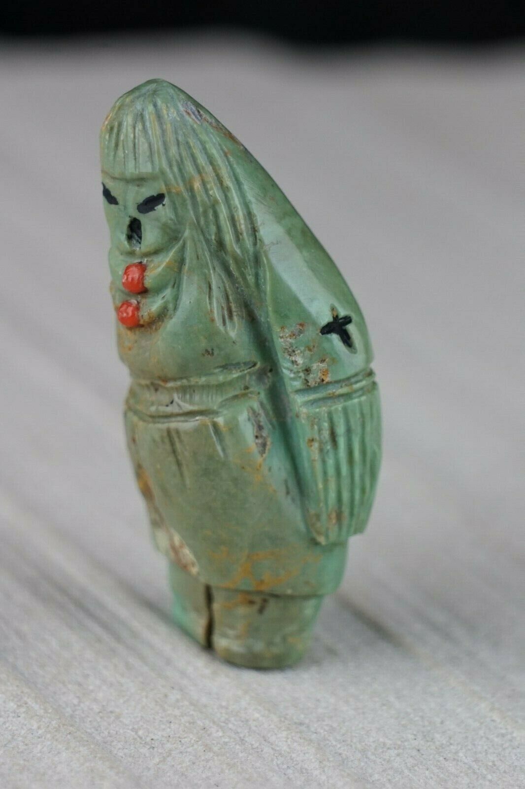 Corn Maiden Zuni Fetish Carving - Sandra Quandelacy - High Lonesome Trading