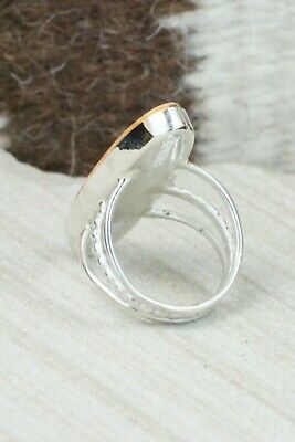 Spiny Oyster & Sterling Silver Ring - Harold Smith - Size 6
