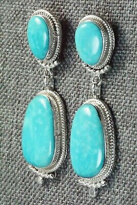 Turquoise & Sterling Silver Earrings - Verley Betone