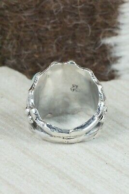 Turquoise & Sterling Silver Ring - Andrew Vandever - Size 8