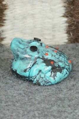 Frog Zuni Fetish Carving - Reynold Lunasee