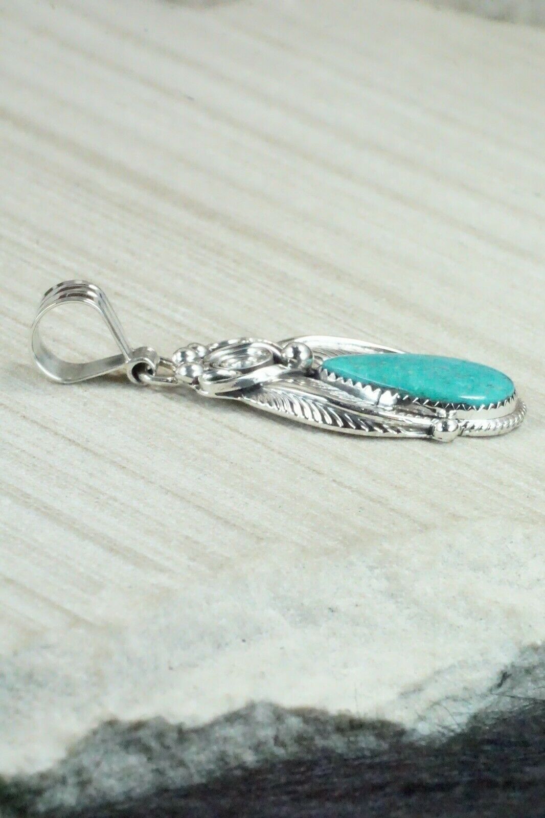 Turquoise & Sterling Silver Pendant - Davey Morgan