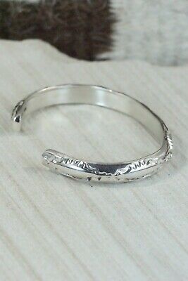 Navajo Sterling Silver Bracelet - Elaine Tahe
