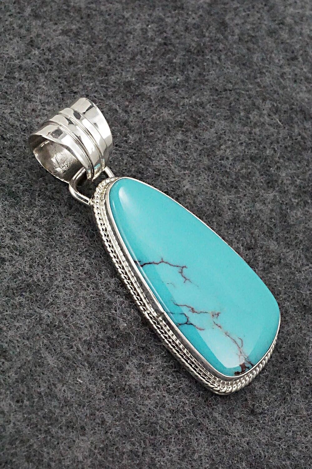 Turquoise and Sterling Silver Pendant - Sharon McCarthy