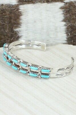 Turquoise & Sterling Silver Bracelet - Murray Hannaweeka
