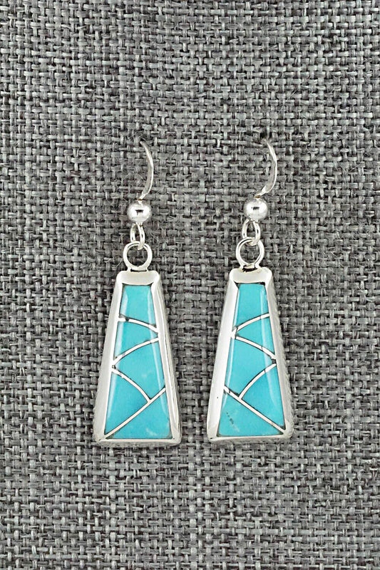 Turquoise & Sterling Silver Earrings - Stewart Tucson