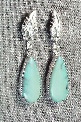 Turquoise & Sterling Silver Earrings - Annie Spencer - High Lonesome Trading