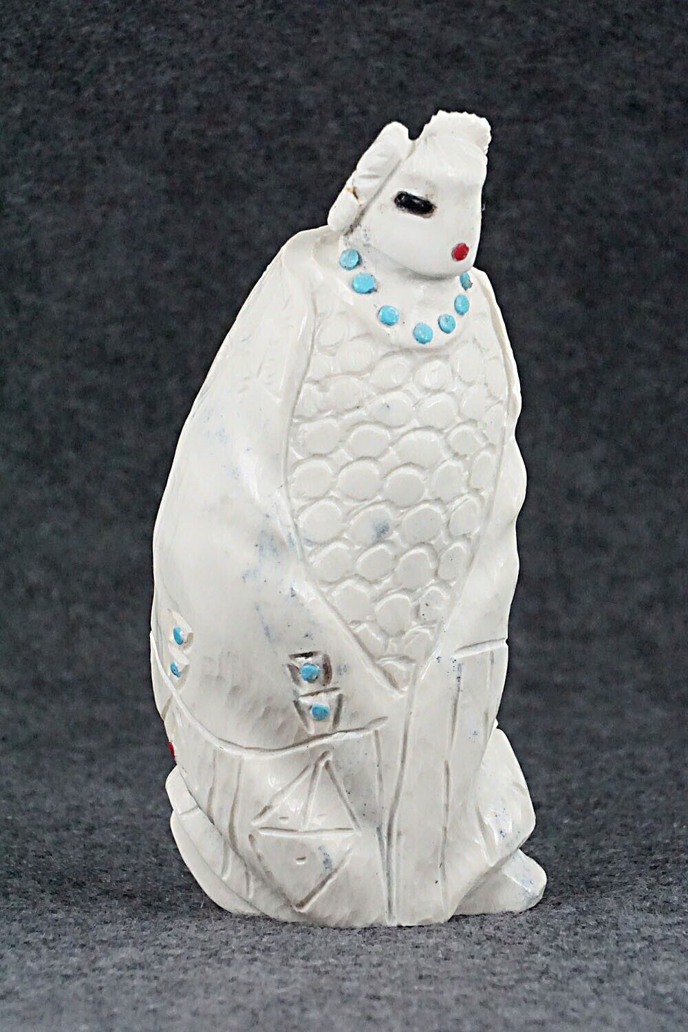 Corn Maiden Zuni Fetish Carving - Derrick Kaamasee