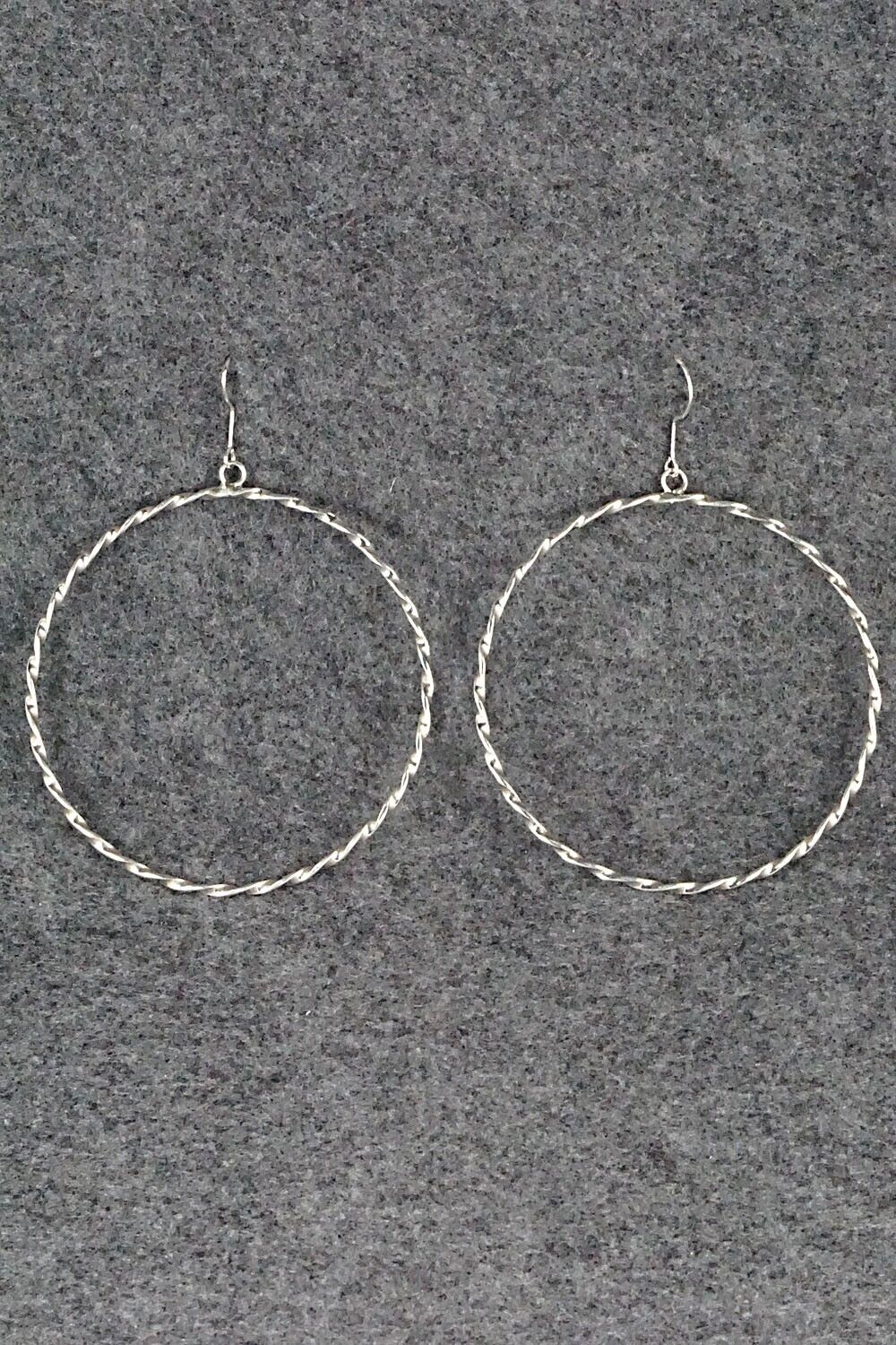 Sterling Silver Hoop Earrings - Elaine Tahe