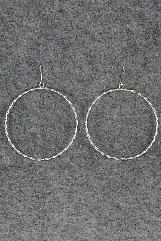Sterling Silver Hoop Earrings - Elaine Tahe