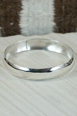 Navajo Sterling Silver Bangle - Elaine Tahe